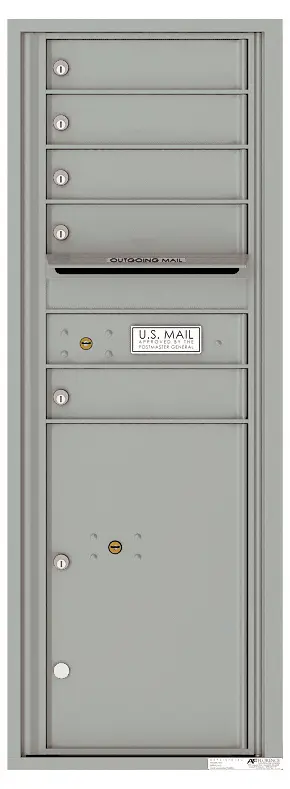Florence 4C Horizontal Mailbox - 5 Doors, 1 Parcel Locker - 13 Doors High USPS Access