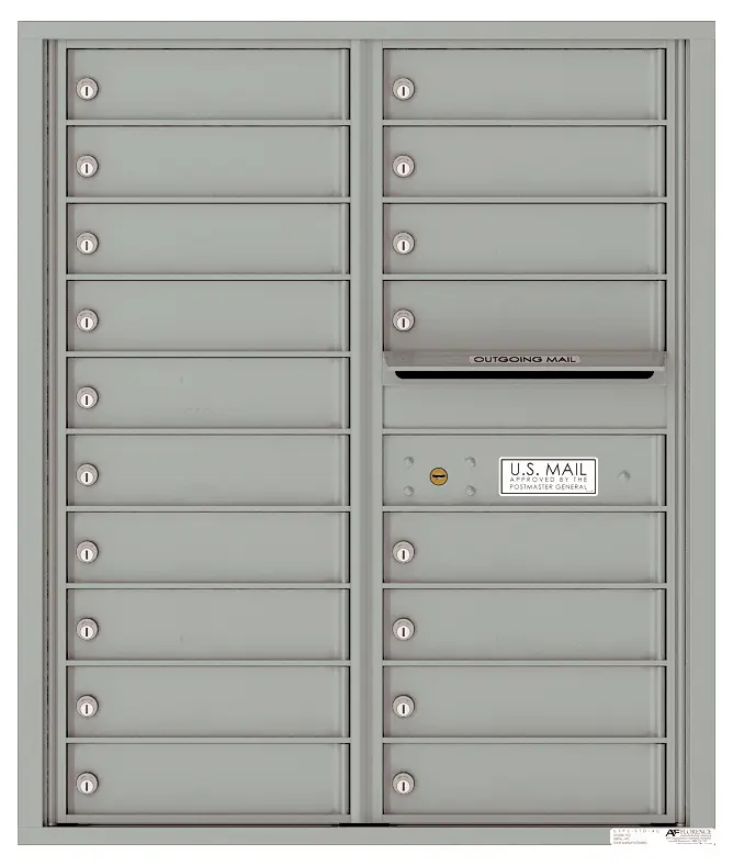Florence 4C Horizontal Mailbox - 18 Doors - 10 Doors High USPS Access