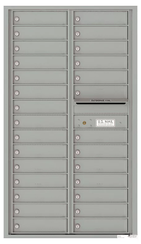 Florence 4C Horizontal Mailbox - 28 Doors - 15 Doors High Private Access