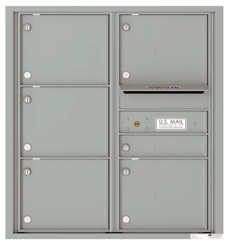 Florence 4C Horizontal Mailbox - 6 Doors - 9 Doors High USPS Access