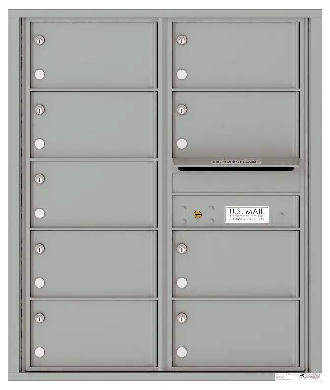 Florence 4C Horizontal Mailbox - 9 Doors - 10 Doors High USPS Access