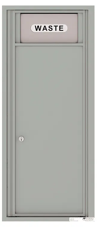 Florence 4C Mailbox Trash/Recycling Bin - 11 Doors High USPS Access
