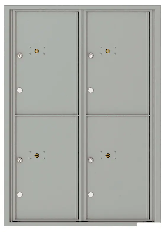 Florence 4C Horizontal Mailbox - 4 Parcel Lockers - 12 Doors High USPS Access