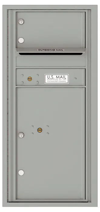 Florence 4C Horizontal Mailbox - 1 Door, 1 Parcel Locker - ADA Compliant Max Height USPS Access
