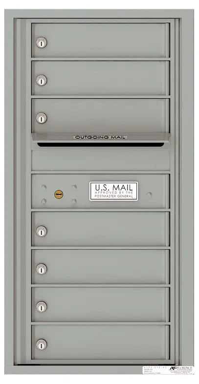 Florence 4C Horizontal Mailbox - 7 Doors - 9 Doors High USPS Access