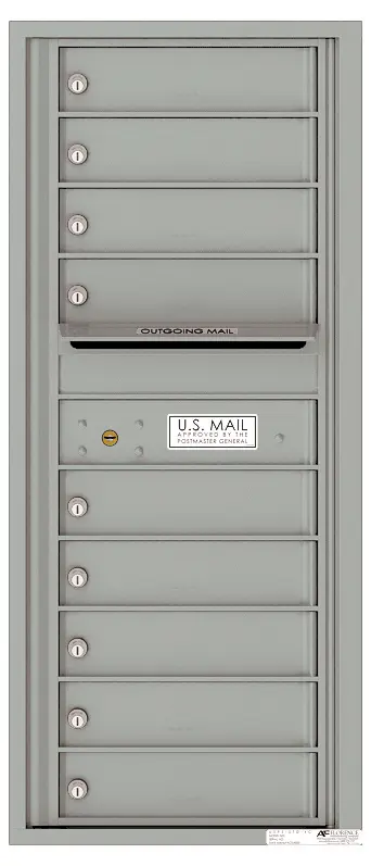 Florence 4C Horizontal Mailbox - 9 Doors - 11 Doors High USPS Access