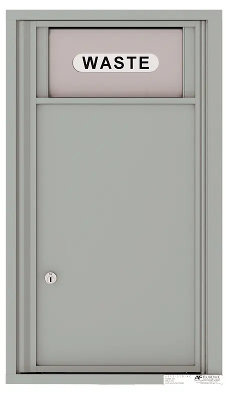 Florence 4C Mailbox Small Trash/Recycling Bin - 9 Doors High USPS Access