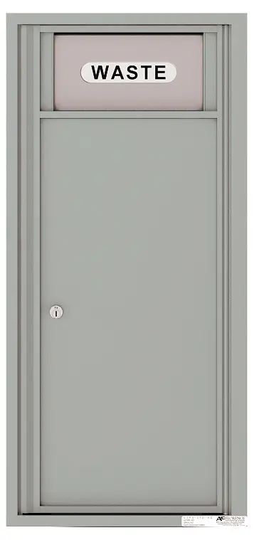 Florence 4C Mailbox Medium Trash/Recycling Bin - Front Loading - ADA Compliant Max Height - USPS Access