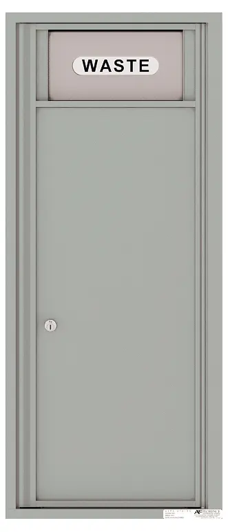 Florence 4C Mailbox Large Trash/Recycling Bin - Front Loading - 12 Doors High - USPS Access