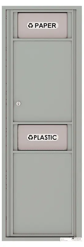 Florence 4C Mailbox Medium Trash/Recycling Bin - 14 Doors High USPS Access