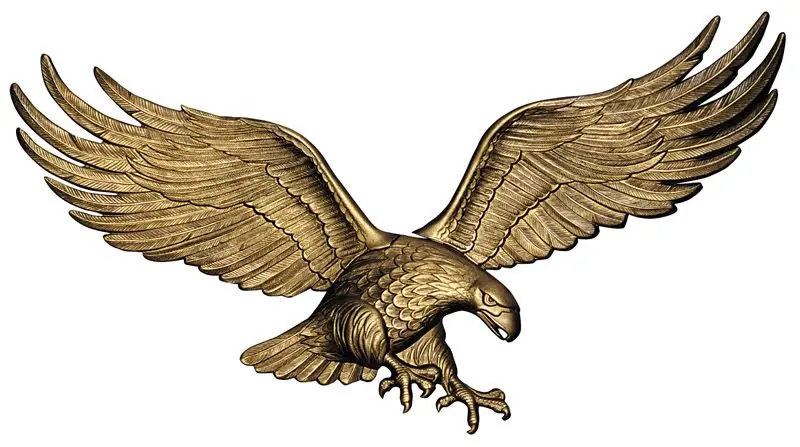 Whitehall 36" Wall Eagle Antique Brass