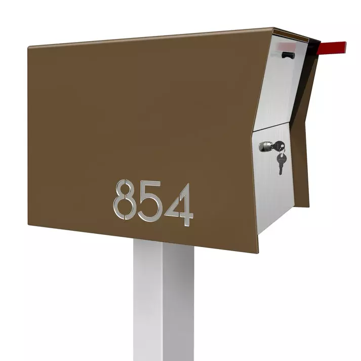 The Retrobox Locking Package Dropbox in COCONUT - Modern Mailbox