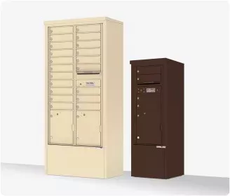 Wall-Mounted or Free-Standing 4C Mailboxes