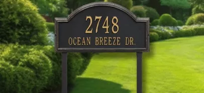 Lawn Address Plaque