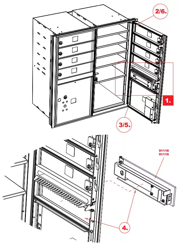 Arrow lock door