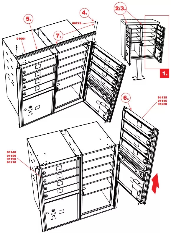 Loading door