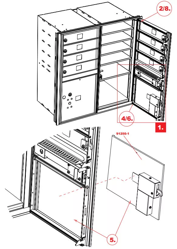 Side parcel door