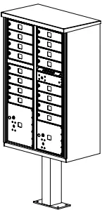 Type 3 Locking Mechanism for Mailbox