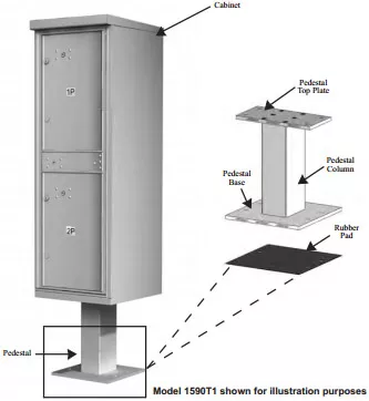 valiant™ outdoor parcel locker - 1590 Series