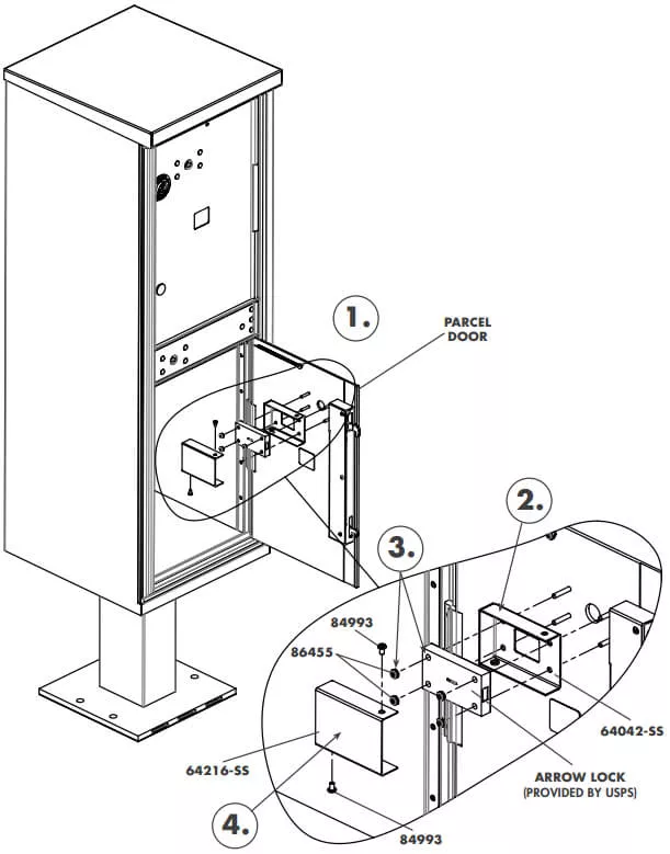 PARCEL ARROW LOCK INSTALLATION