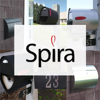 Helix Spira Pole and Wall Mounted Mailboxes