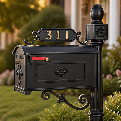 Brass Mailbox Numbers
