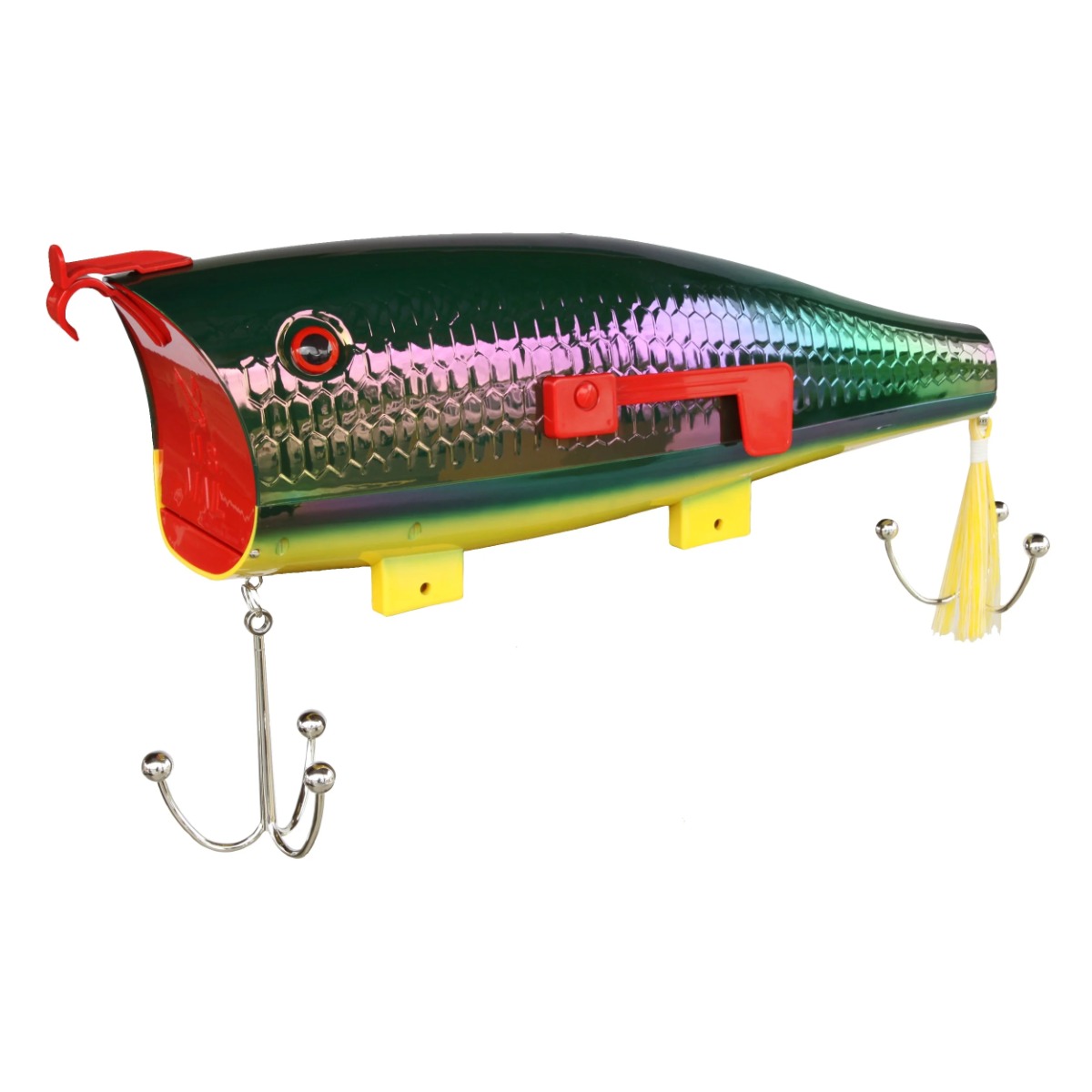 Rivers Edge Fire Tiger Fishing Lure Novelty Mailbox