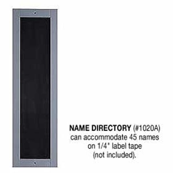 Salsbury 1020A Name Directory Aluminum Finish