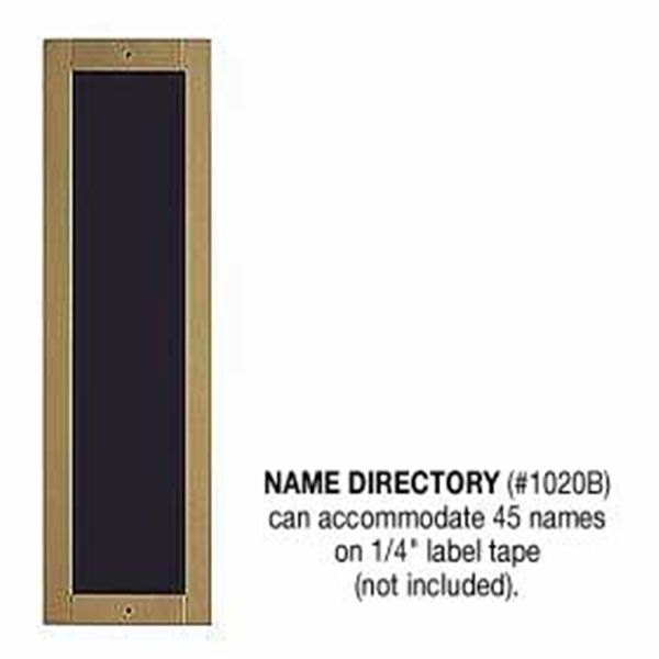 Salsbury 1020B Name Directory Brass Finish