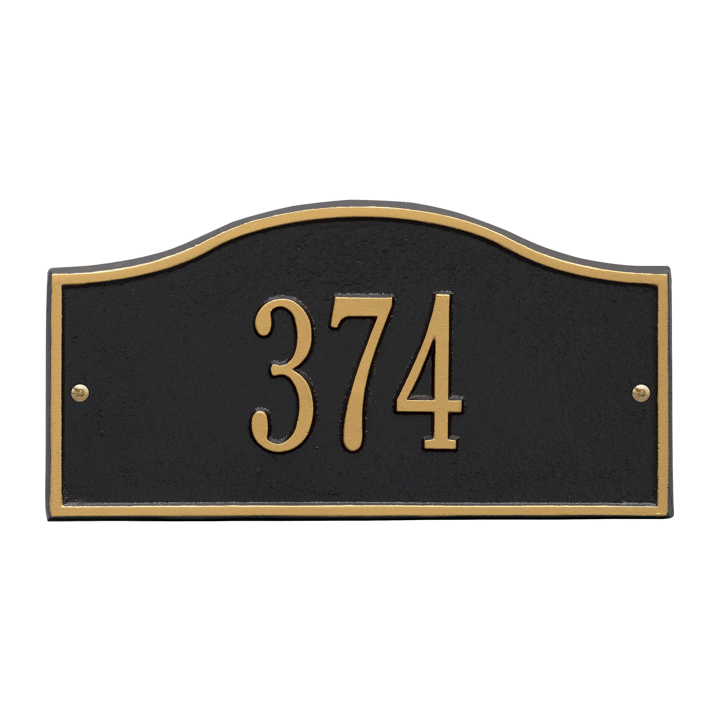 Whitehall Rolling Hills Plaques - Mini Wall - One Line Address Plaque