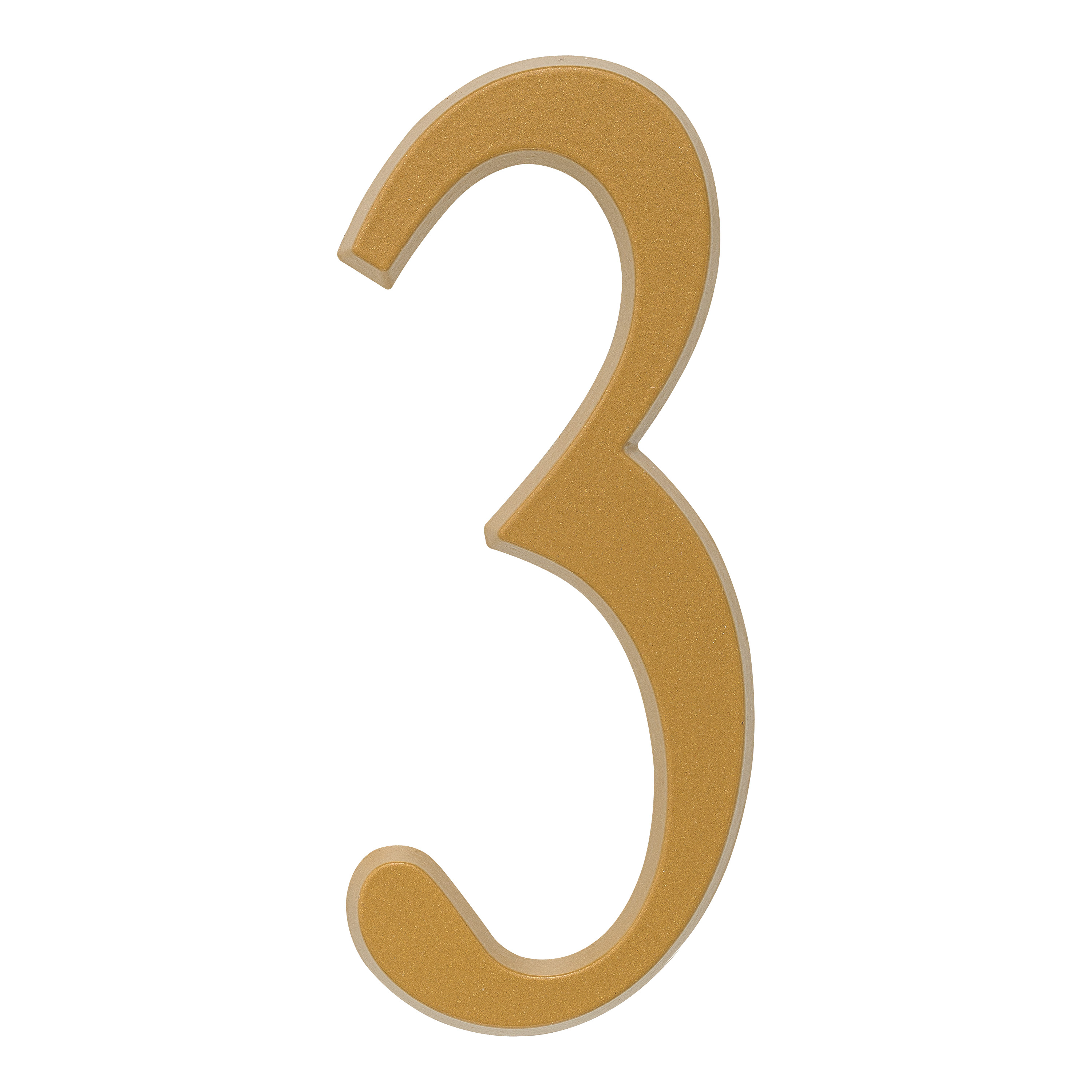 Whitehall 4.75 inch Gold House Address Number - 3