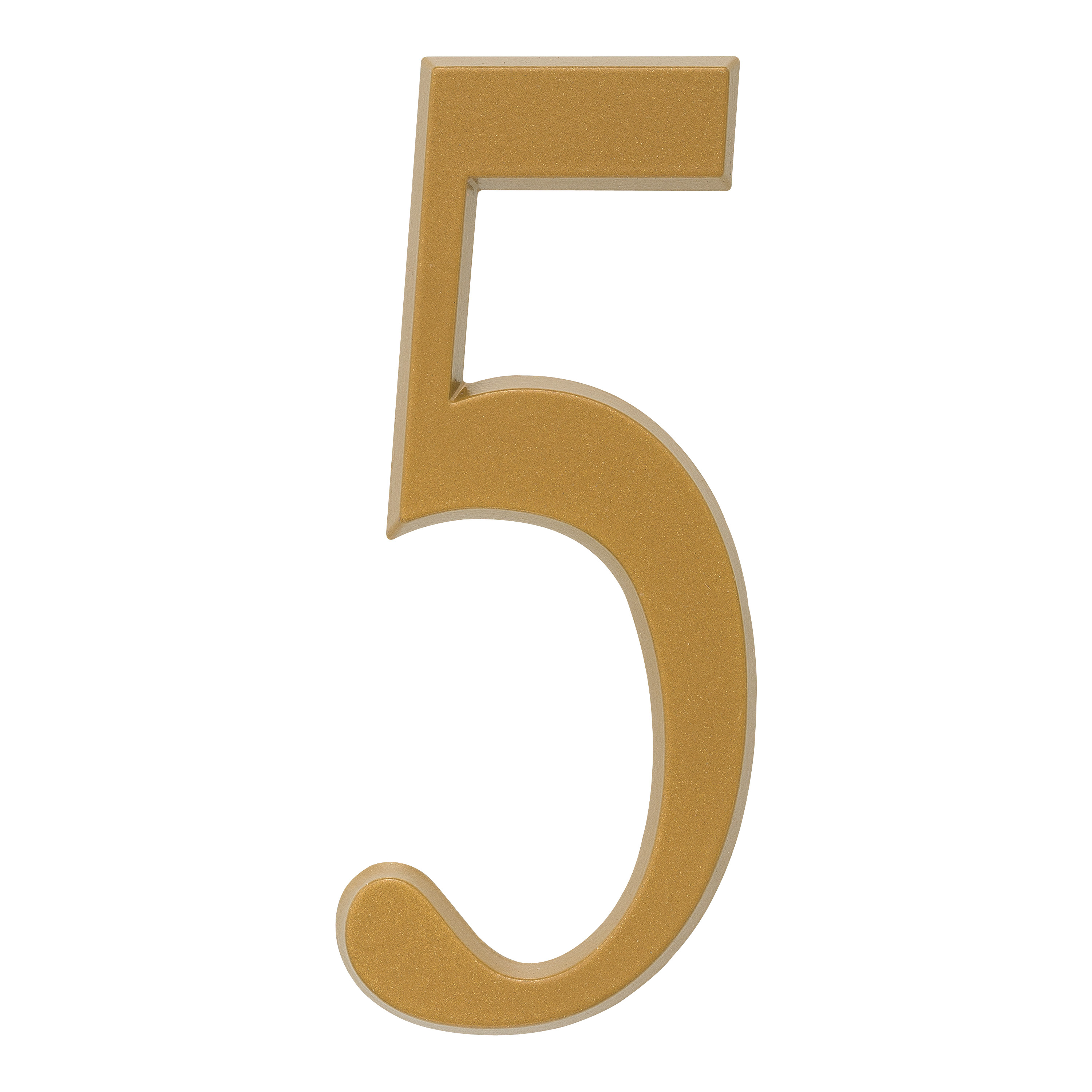 Whitehall 4.75 inch Gold House Address Number - 5