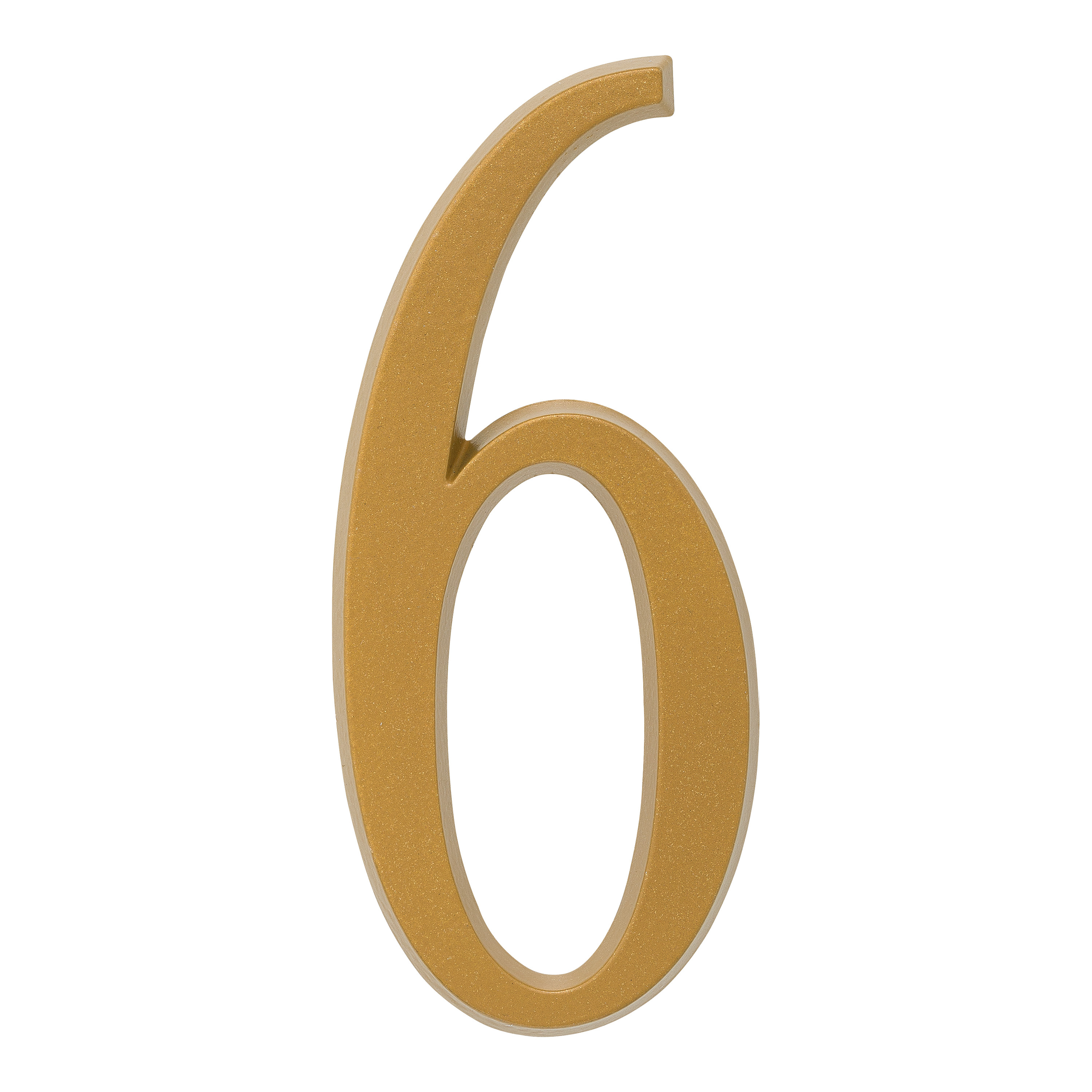Whitehall 4.75 inch Gold House Address Number - 6