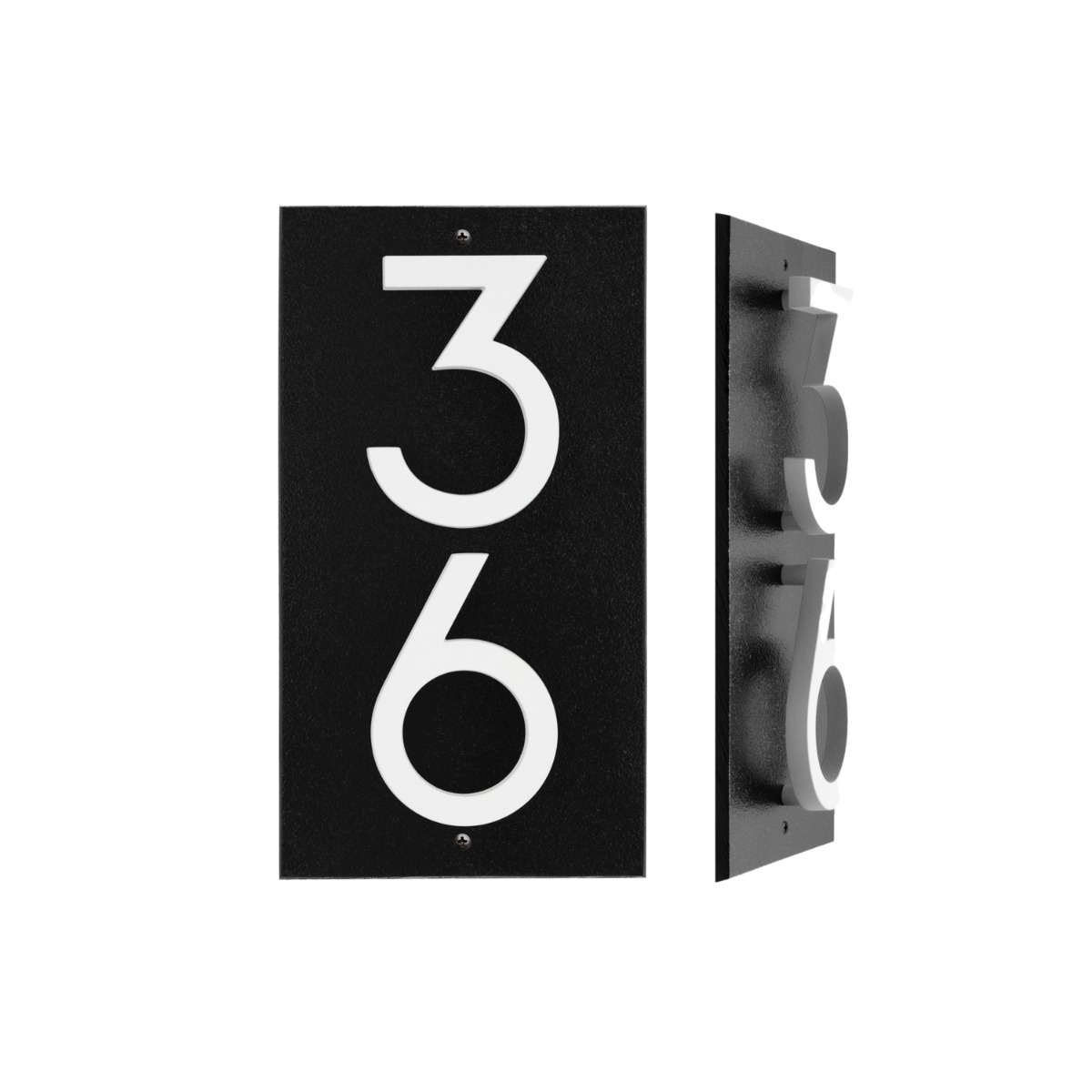 Whitehall Floating Stand-off 2-Number Vertical Plaque Modern House Num