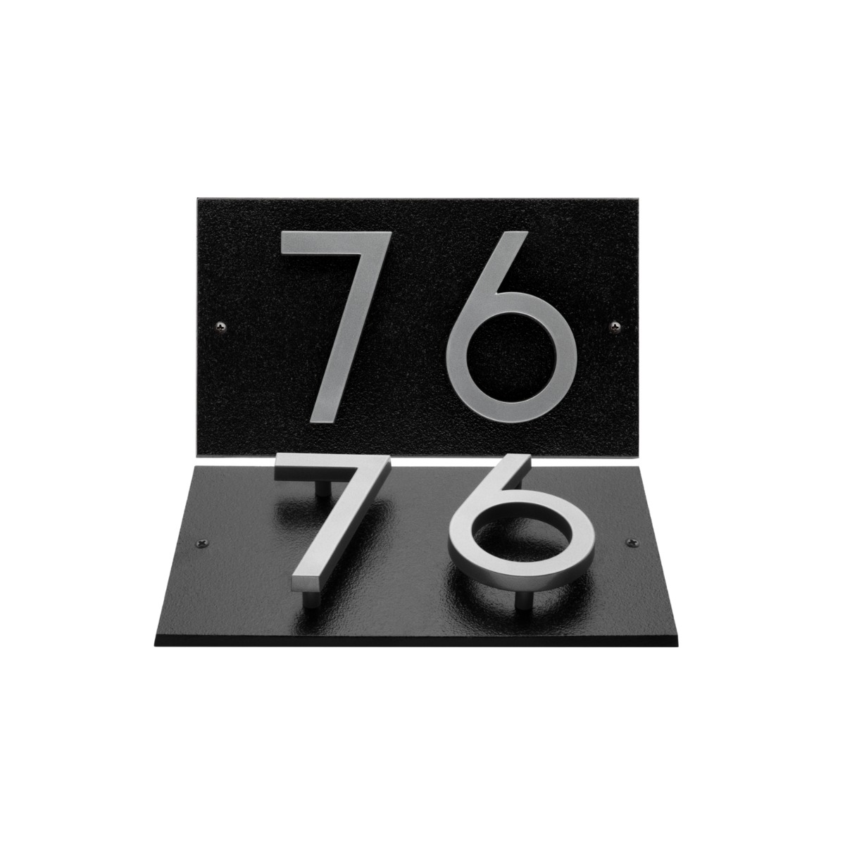 Whitehall Floating Stand-off 2-Number Horizontal Plaque Modern House N