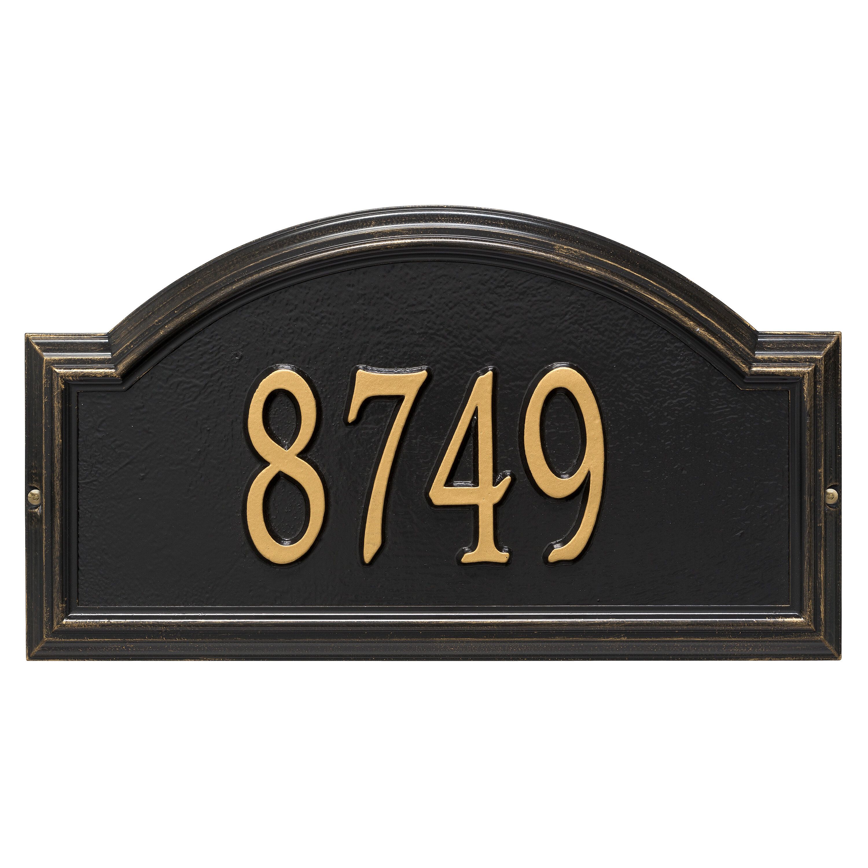 Whitehall Providence Arch - Standard Wall - One Line Address Plaque 