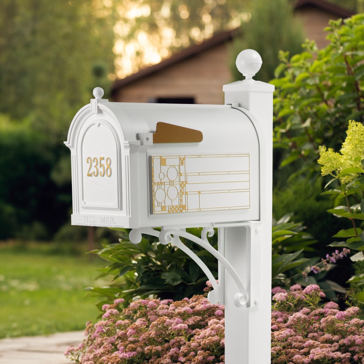 Whitehall Deluxe Mailbox Frank Lloyd Wright Coonley Package