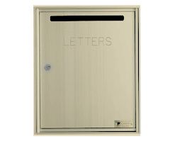 Fully Recessed, Rear Loading Mail Collection Drop Box - Powdercoat Gold