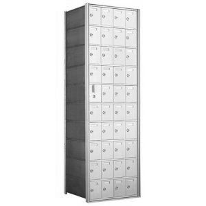 10 Doors High x 4 Doors (39 Tenants) 1600 Series Front-Load Private Distribution Cluster Mailbox in Anodized Aluminum Finish