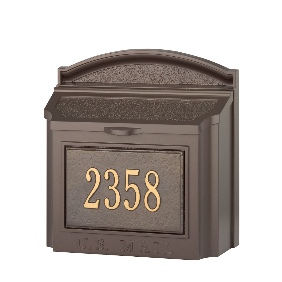 Whitehall Custom Wall Mount Mailbox with Removable Locking Insert