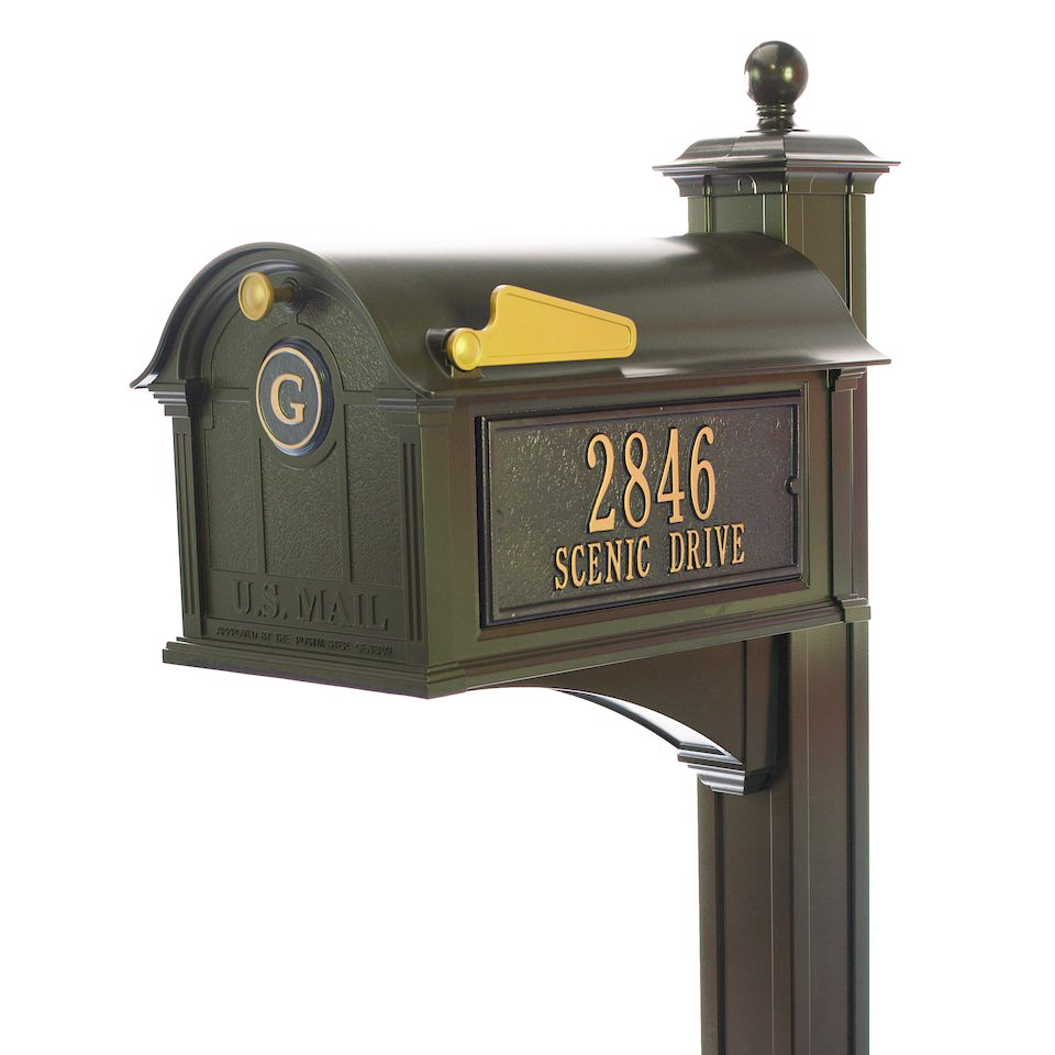 Whitehall Balmoral Monogram Custom Mailbox Package - Build Options