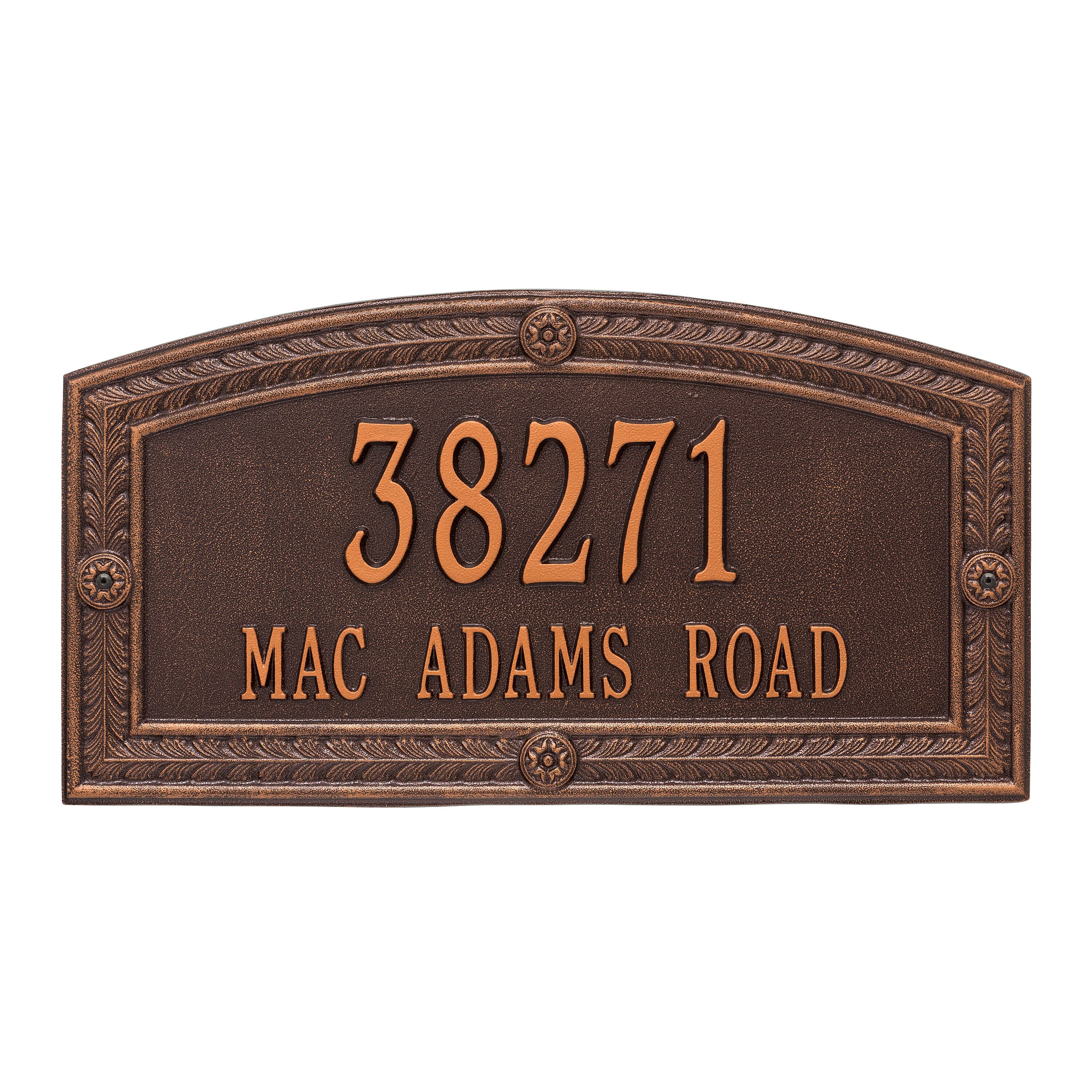 Personalized Hamilton Plaque - Estate - Wall - 2 line 