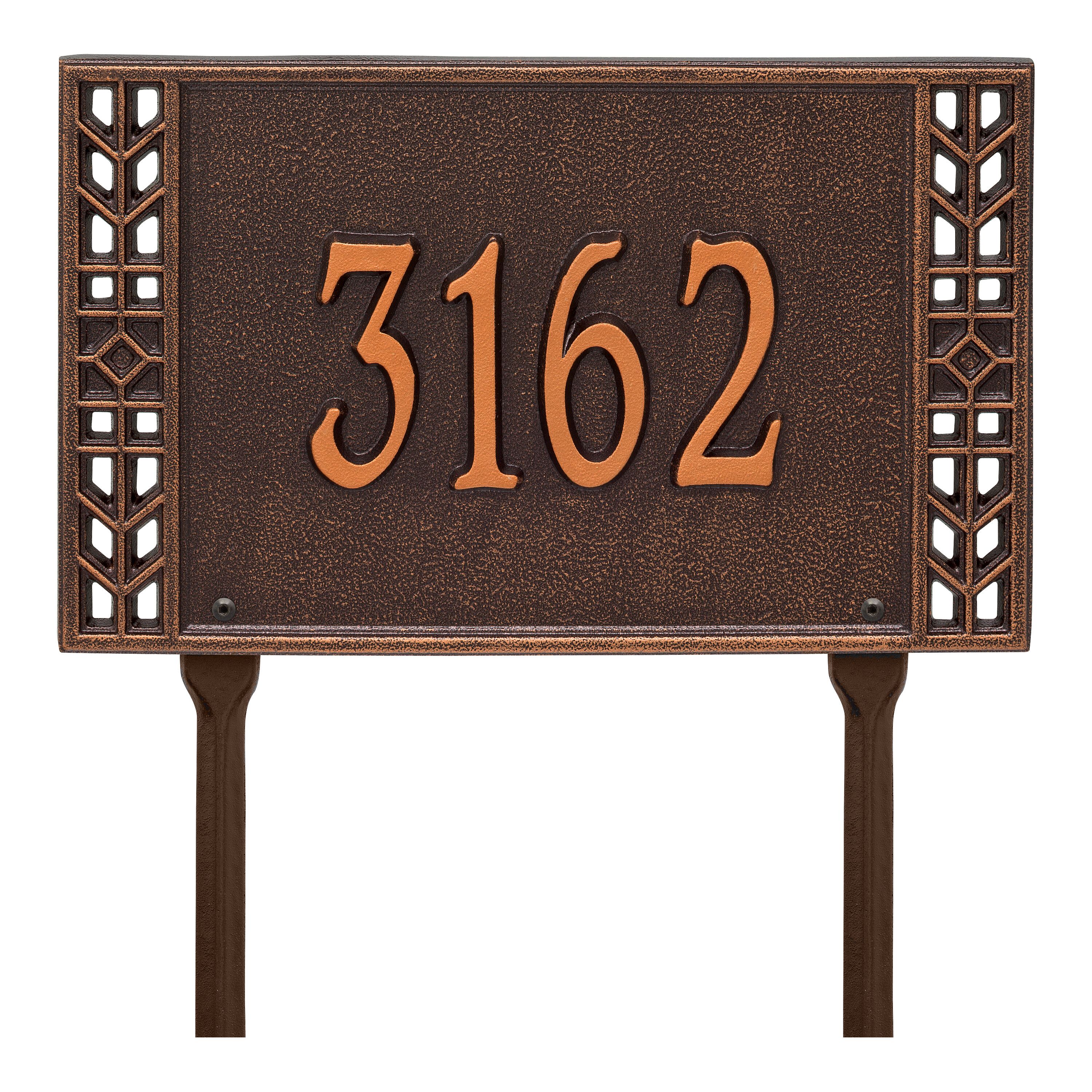 Personalized Boston Plaque - Standard - Lawn - 1 Line 