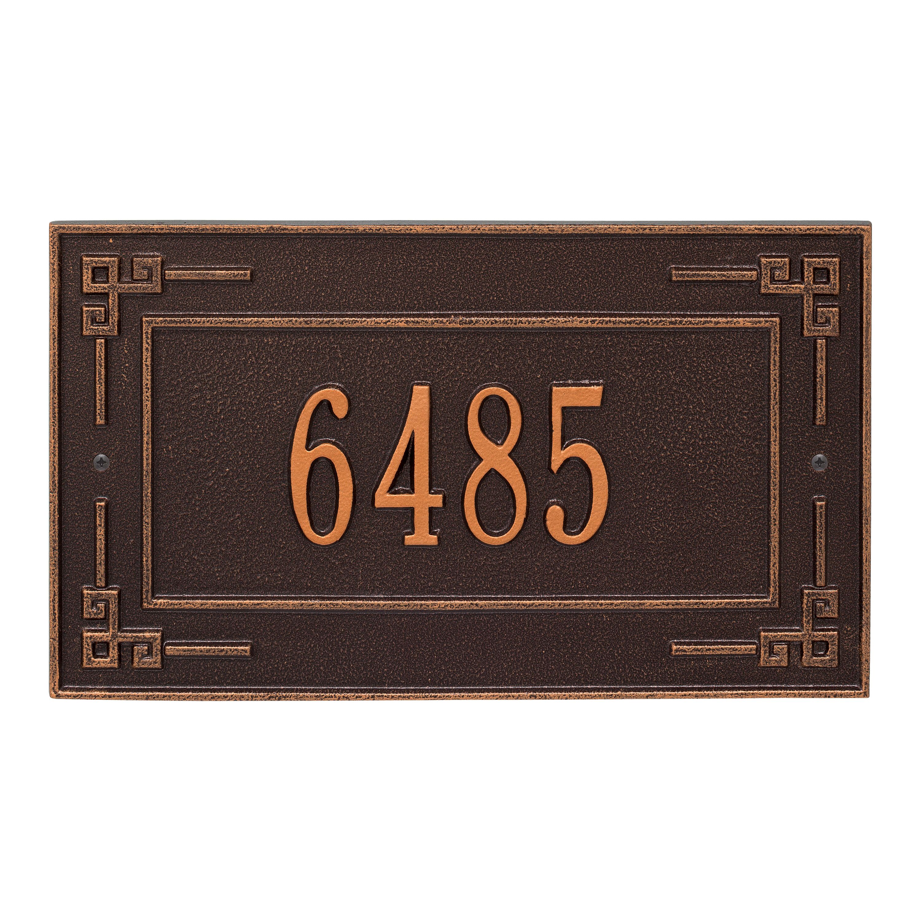 Personalized Key Corner Plaque - Standard - Wall - 1 Line 