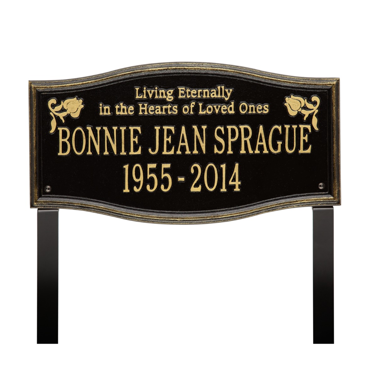 Alexandria - Standard Lawn Plaque - Two Line 