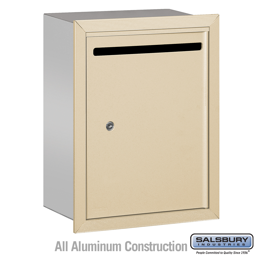 Salsbury Letter Box (Includes Commercial Lock) - Standard - Recessed Mounted Private Access