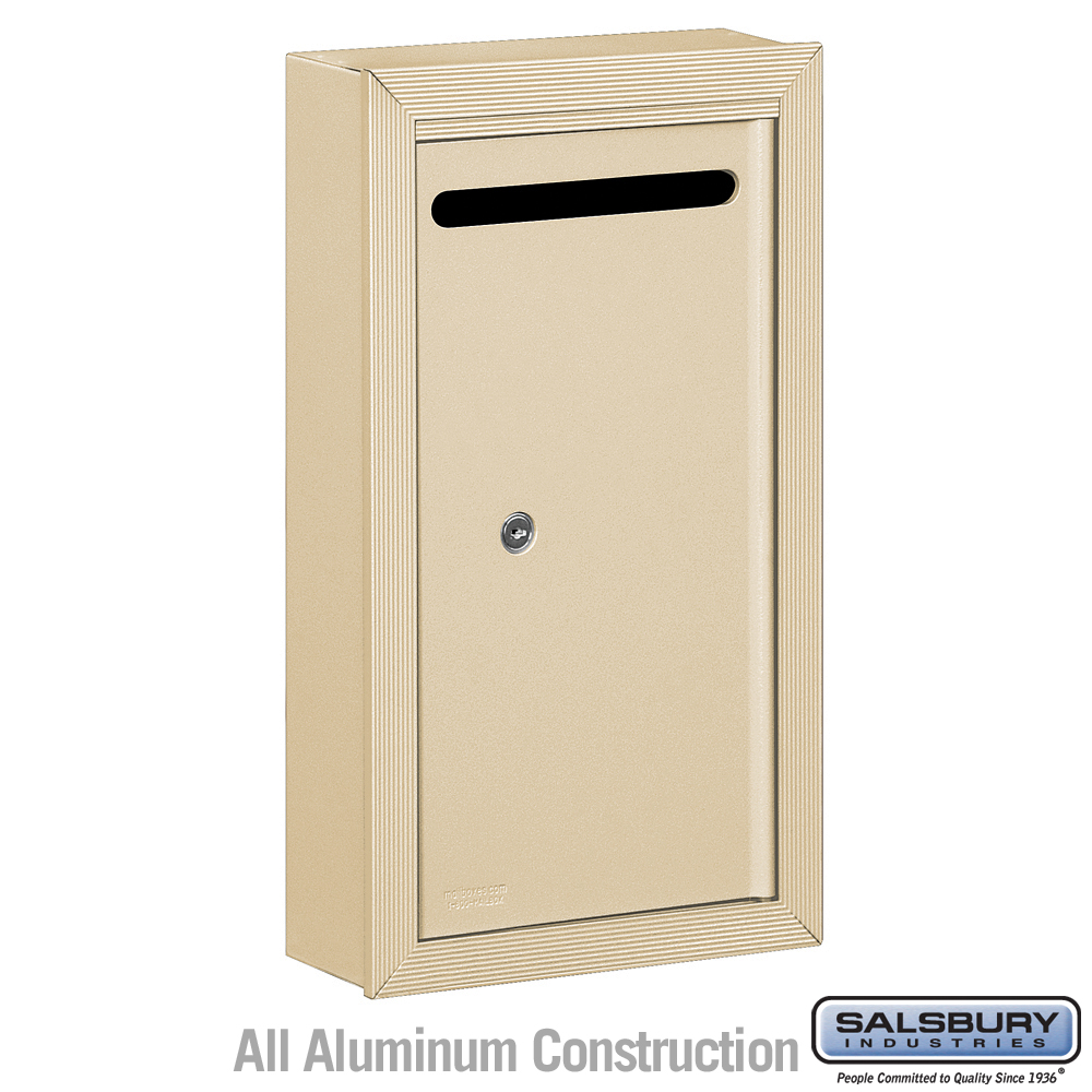Salsbury Letter Box (Includes Commercial Lock) - Slim - Surface Mounted Private Access