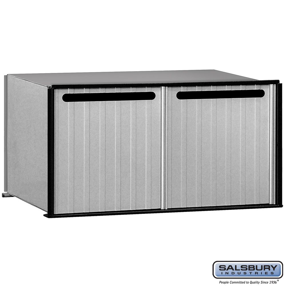 Salsbury 2282 Aluminum Drop Box 2 Compartments