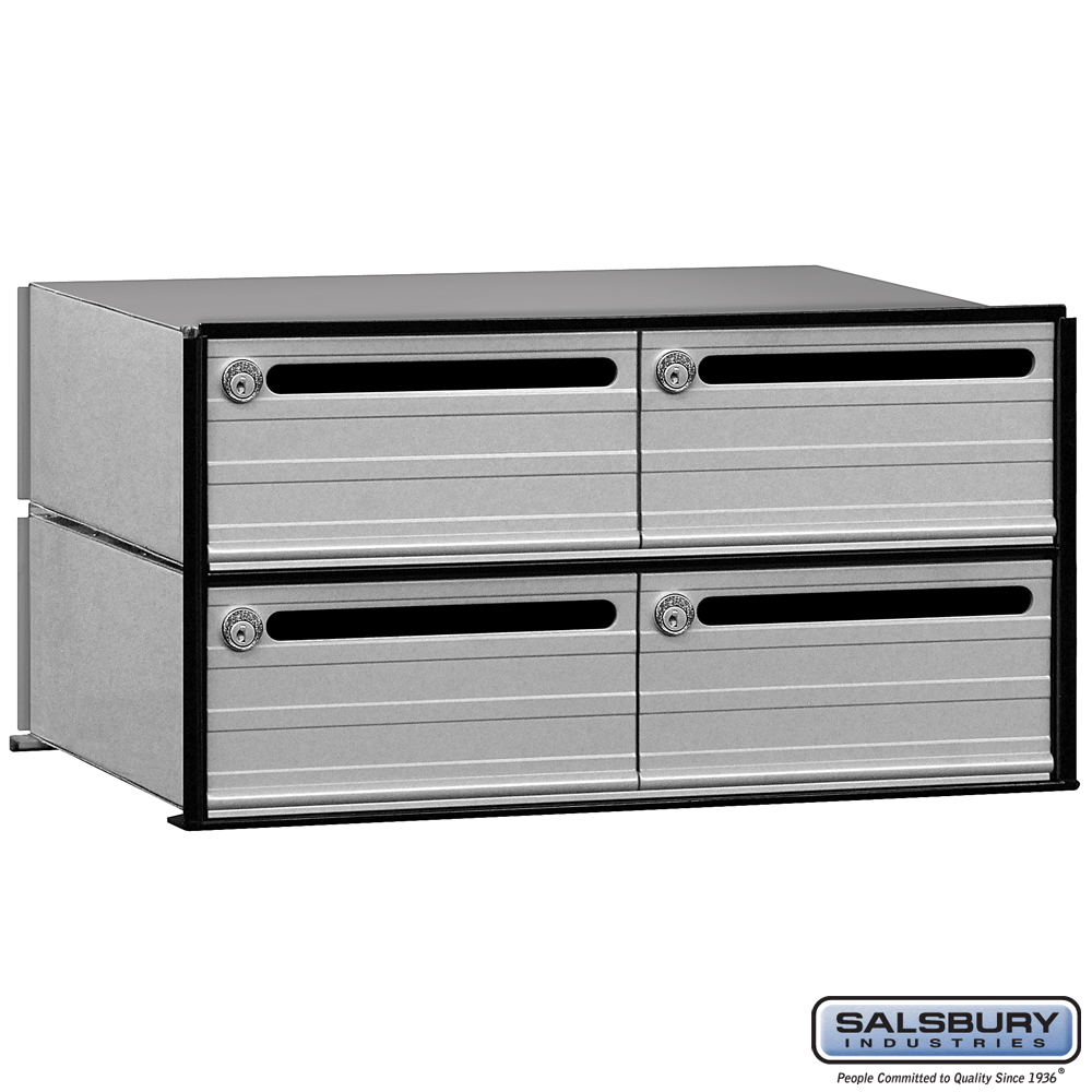 Salsbury Data Distribution System Aluminum Box - 4 Doors