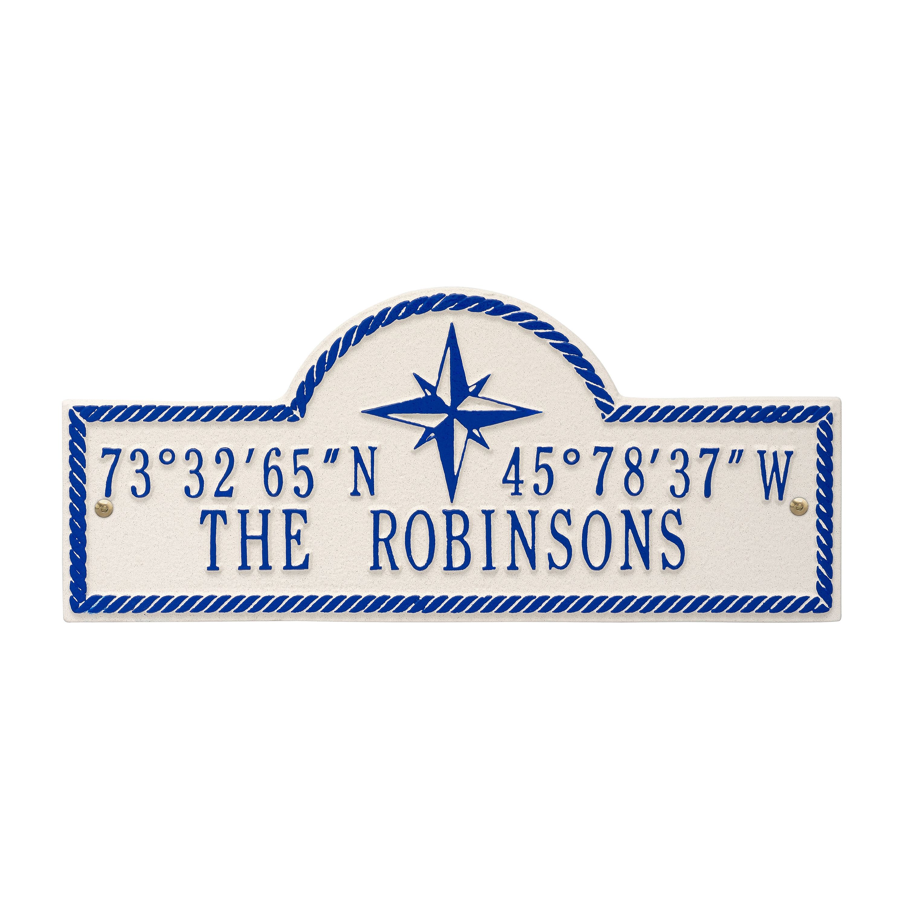 Personalized Coordinates Plaque 